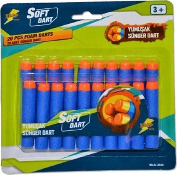 Sunman Soft Dart Yumuşak Sünger Yedek 20Li Mermi Paket - Image 1