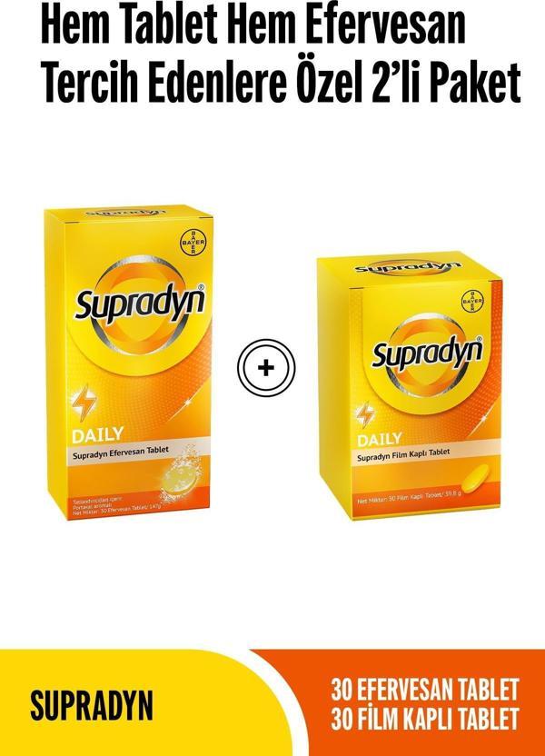 Supradyn 30 Efervesan Tablet+ 30 Film Kaplı Tablet - Image 1