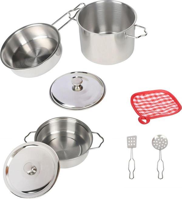 Vardem 8 Parça Yapışmaz Tencere Tava Seti Metal 1818-3 - Image 1