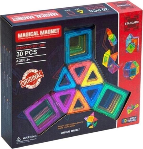 Başel Oyuncak Başel Magical Magnet 30 Parça Oyun Seti - Image 1