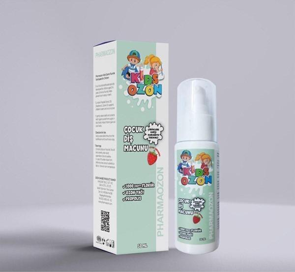 Pharmaozon Kıdsozon Ozonlu Çilek Aromalı Çocuk Diş Macunu 50 Ml - Image 1