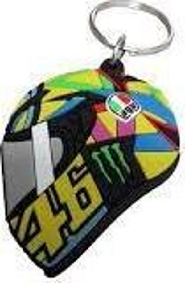 Yeşil Kask Motosiklet Kask Anahtarlık Ktm Motorcu Anahtarlık - Image 1