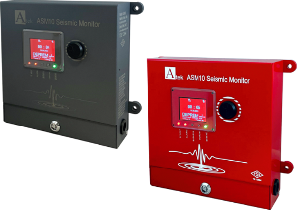 Atek ASM10 Sismik Deprem Sensörü, Rasathane Onaylı, Deprem Kaydı,TSE Belgeli  - Image 1