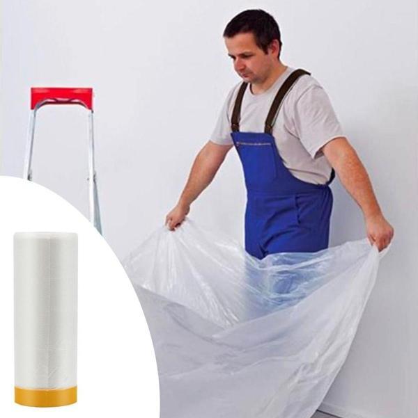 Boya Badana Eşya Koruma Hışır Örtüsü 180cm x 15 mt Yapışkanlı Hışır Örtü-Findit - Image 1