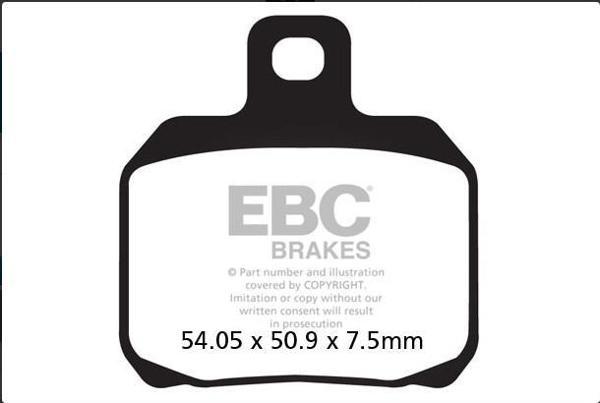 Ebc Fren Balatası Sfa266 2002-2005 Piaggio Beverly 500 Uyumlu Arka Fren Balatası - Image 1