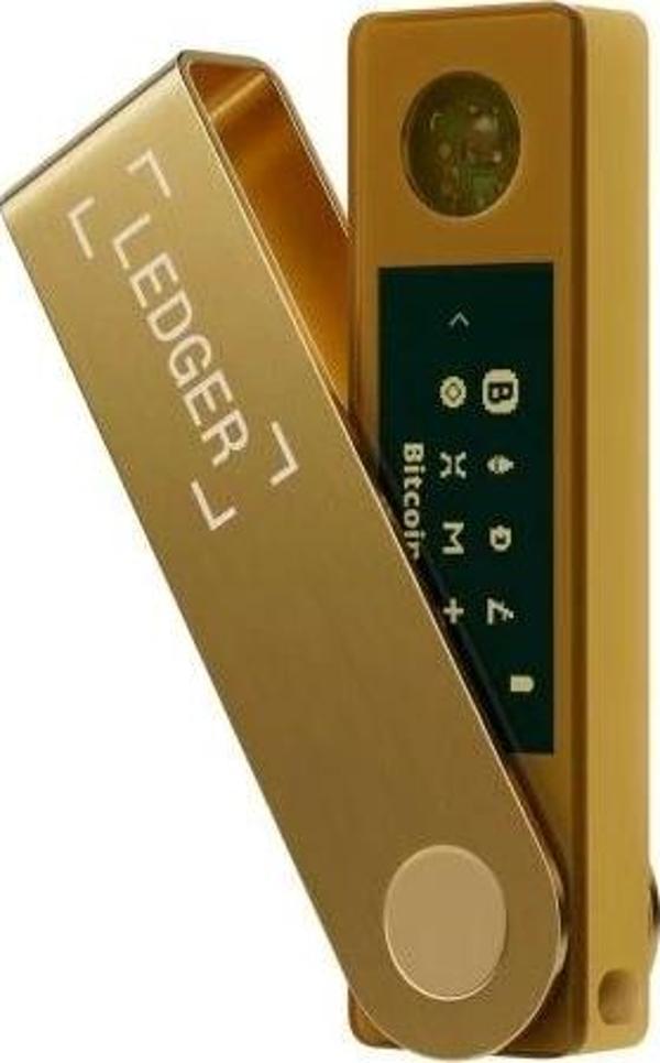 Ledger Nano X - Güvenli Kripto ve NFT Bluetooth Donanım Cüzdanı Gold - Image 1