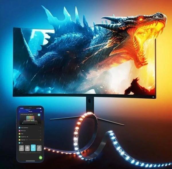 Govee Oyun Monitörü Arka LED Işık 68.58-86.36 CM PC için 1.79 M - Image 1