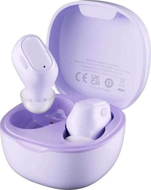 Baseus Bowie WM01 True Wireless Earbuds Bluetooth Kulaklık Mor - Image 1