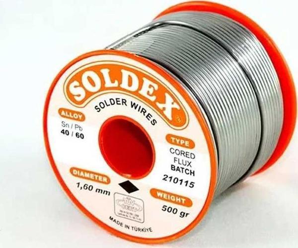 40-60 Lehim Teli 500 Gr 1.6 mm- Sn:40 / Pb:60 - Image 1