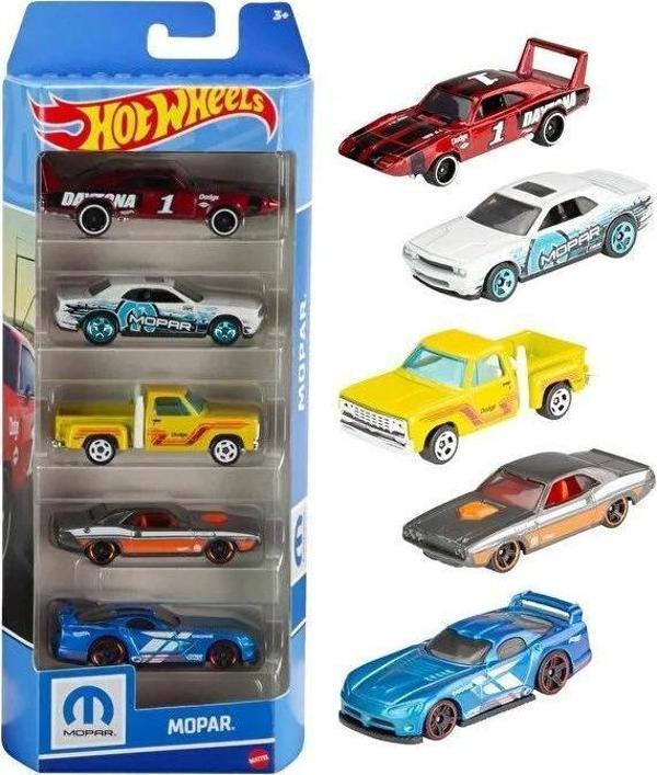 Hot Wheels Beşli Araba Seti Mopar HTV48 - Image 1