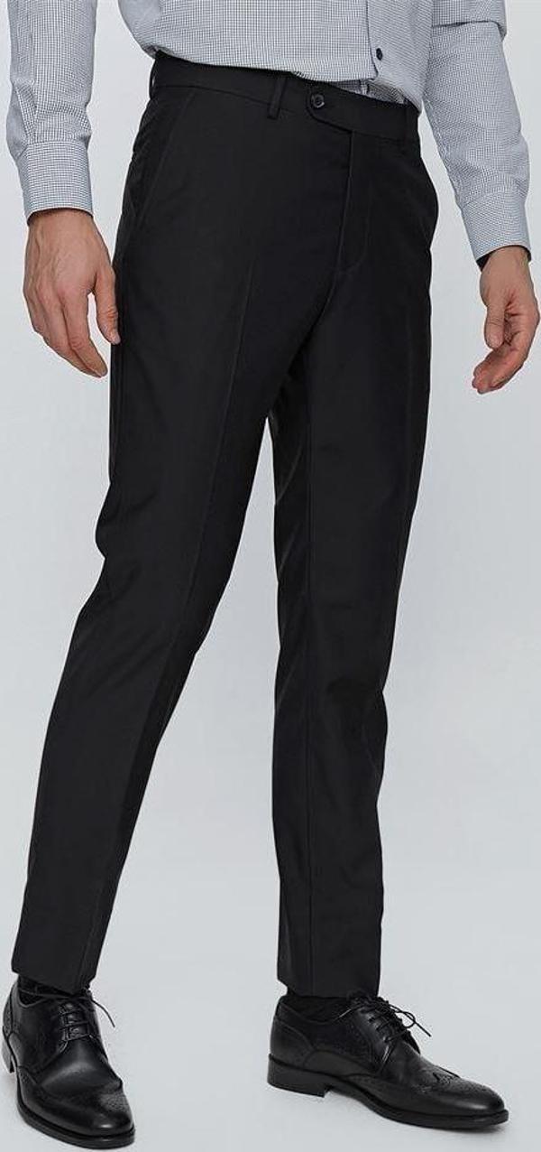 Avasar Erkek Siyah Regular Fit Kumaş Pantolon-7219 - Image 1