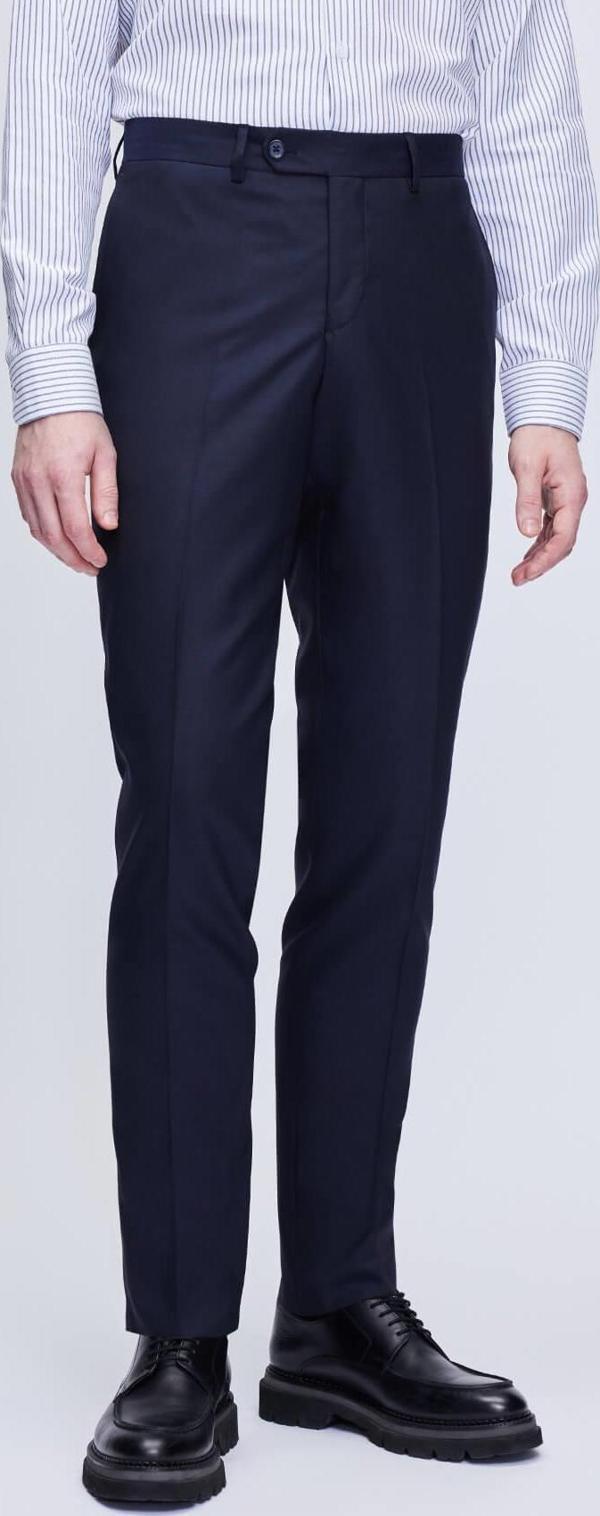 Avasar Erkek Lacivert Regular Fit Kumaş Pantolon-7220 - Image 1