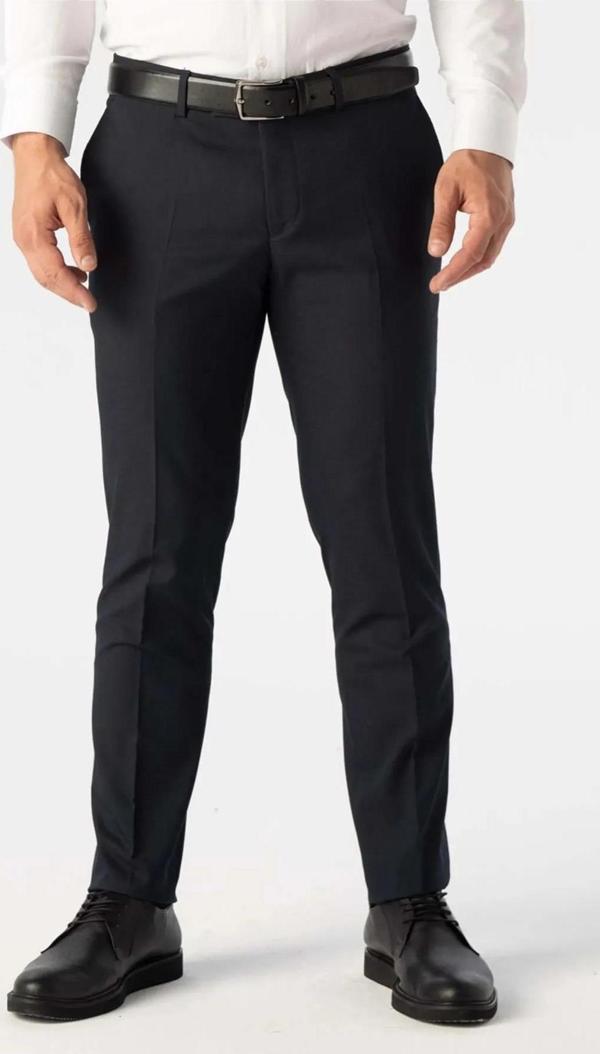 Avasar Erkek Siyah Regular Fit Kumaş Pantolon-7223 - Image 1