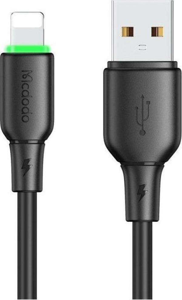 Mcdodo CA-4741 12W Usb-A To Lıghtnıng Şarj ve Data Kablosu -1.2 M Siya - Image 1