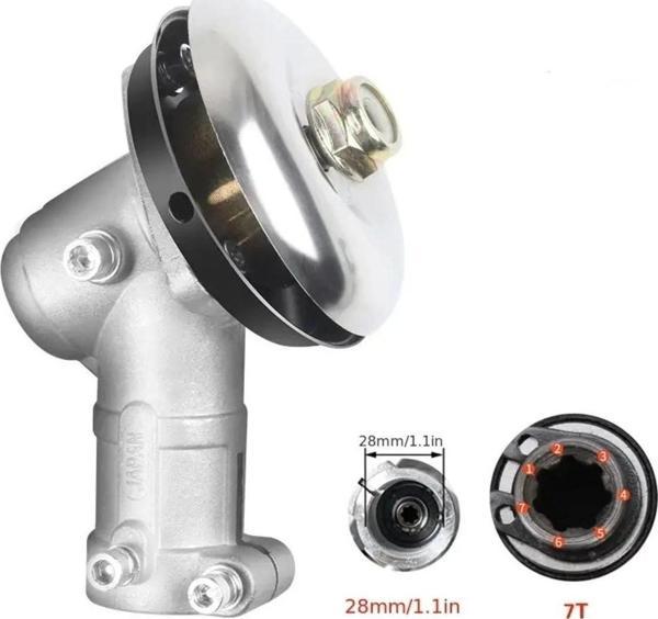 Çin Motorlu Tırpan Redüktör Dişli Gurubu 28 Mm 7 Diş Frezeli çin Grubu Tüm Modeller - Image 1