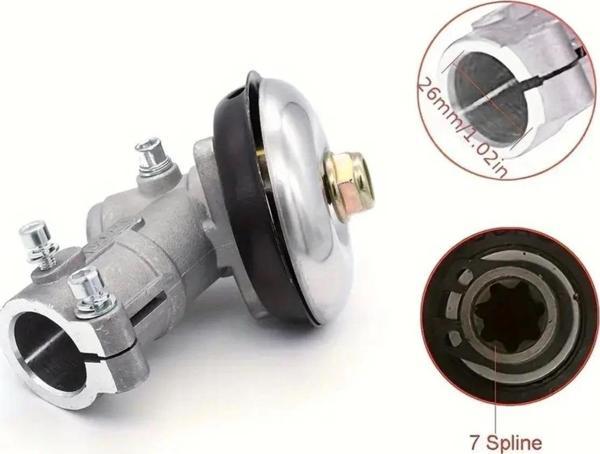 Çin Motorlu Tırpan Redüktör Dişli Gurubu 7 Diş Frezeli 26mm Olan Tüm Modellere Uyum Sağlar Ferrino,P - Image 1