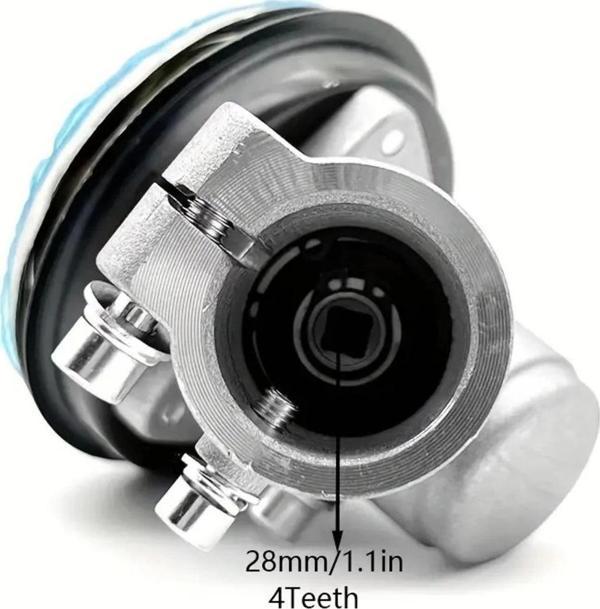 Çin Motorlu Tırpan Redüktör Dişli Gurubu Uyumlu 4 Diş Kare diş Frezeli 28mm Ferrino,hyundai,palmera - Image 1