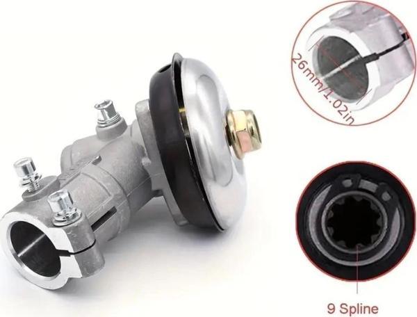 Motorlu Tırpan Redüktör Dişli Gurubu 9 Diş Frezeli 26mm Olan Tüm Modellere Uyum Sağlar Ferrino,Palme - Image 1