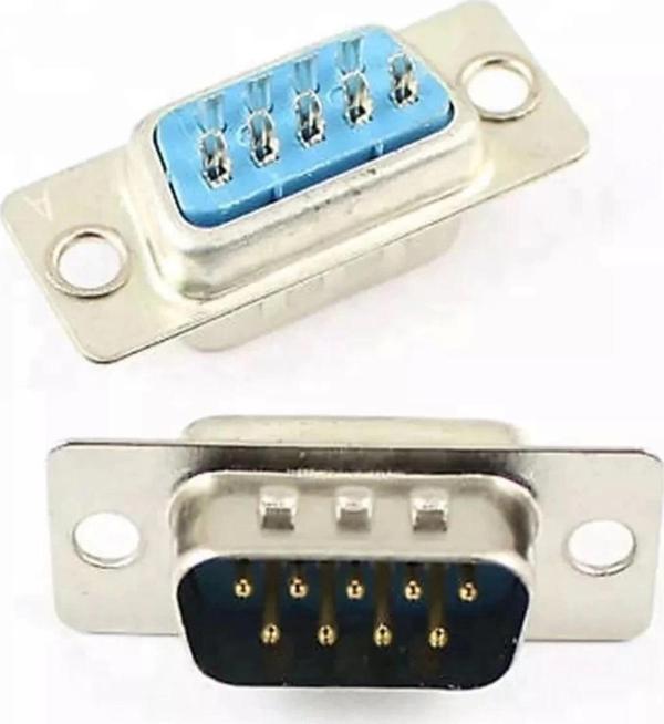 9 Pin Erkek D-sub Konnektör Db9 Lehim Tipi Rs232 Seri Pc - Image 1