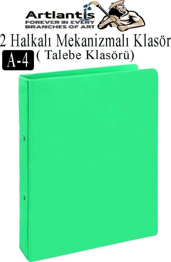 2 Halkalı Klasör 1 Adet A4 PVC Öğrenci ve Ofis Tipi Evrak Sunum Talebe Klasörü İç Cepli Otomatik Mekanizmalı Büro Okul - Image 1