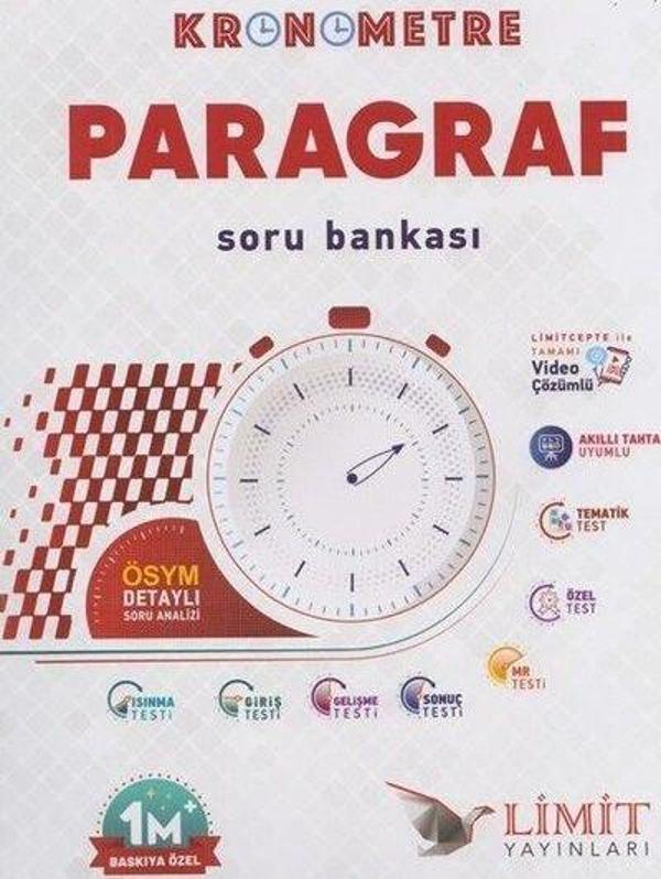 Kronometre Paragraf Soru Bankası 1M Baskıya Özel - Limit Yayınları - Image 1