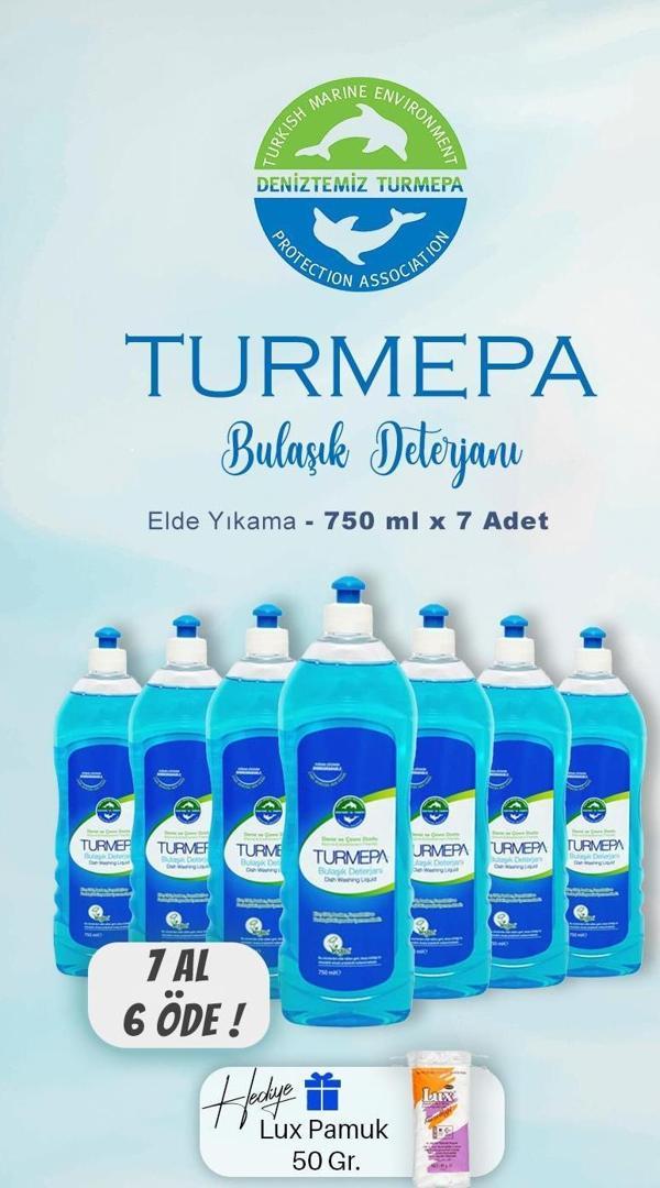 7 AL 6 ÖDE Turmepa Elde Yıkama Bulaşık Deterjanı 750 ml, Pamuk Hediyeli - Image 1