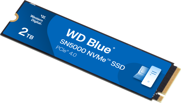 WD Blue SN5000, WDS200T4B0E, 2TB, 5150/4850 Gen4, NVMe PCIe M.2 2280,  SSD - Image 1
