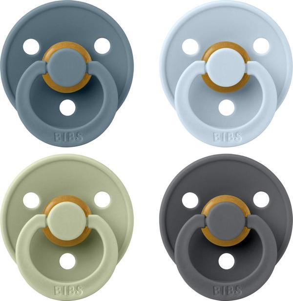 Bibs 4lü Emzik Seti - Petrol/Sage/Baby Blue/Iron 0-6 Ay - Image 1