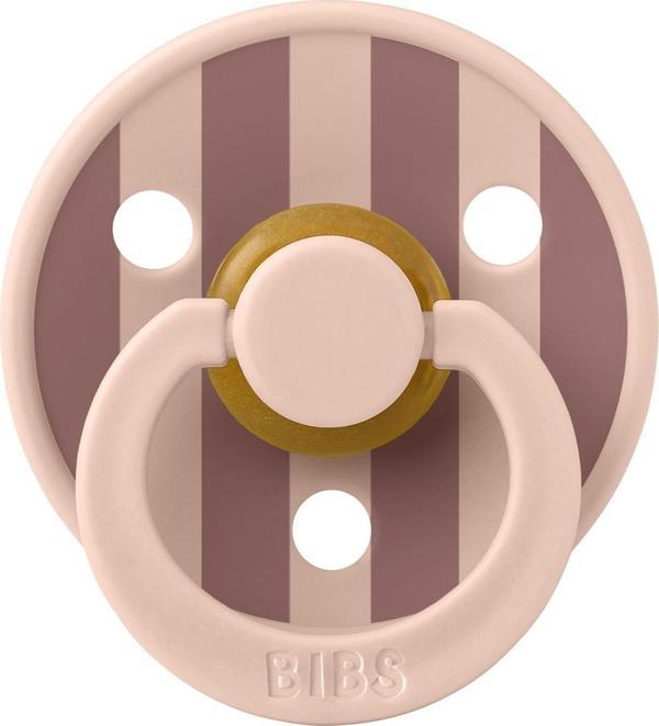 Bibs Studio Colour Block Kauçuk Emzik - Blush/Wood 0-6 Ay - Image 1