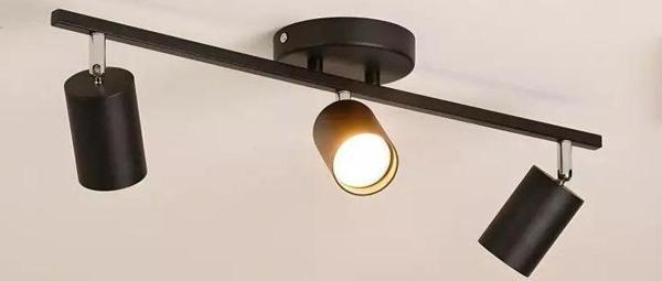 Rsylight Retro Metal Siyah 3 Lü 180 Derece Hareketli Led Spot Avize Beyaz Ampullü - Image 1