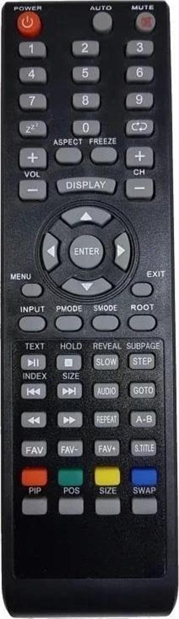 Awox Model: P40100 P40200 İle Uyumlu Led Tv Kumanda - Image 1