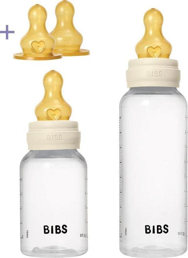 Bibs Baby PP İkili Biberon Seti Ivory 150ml/270 ml - Image 1