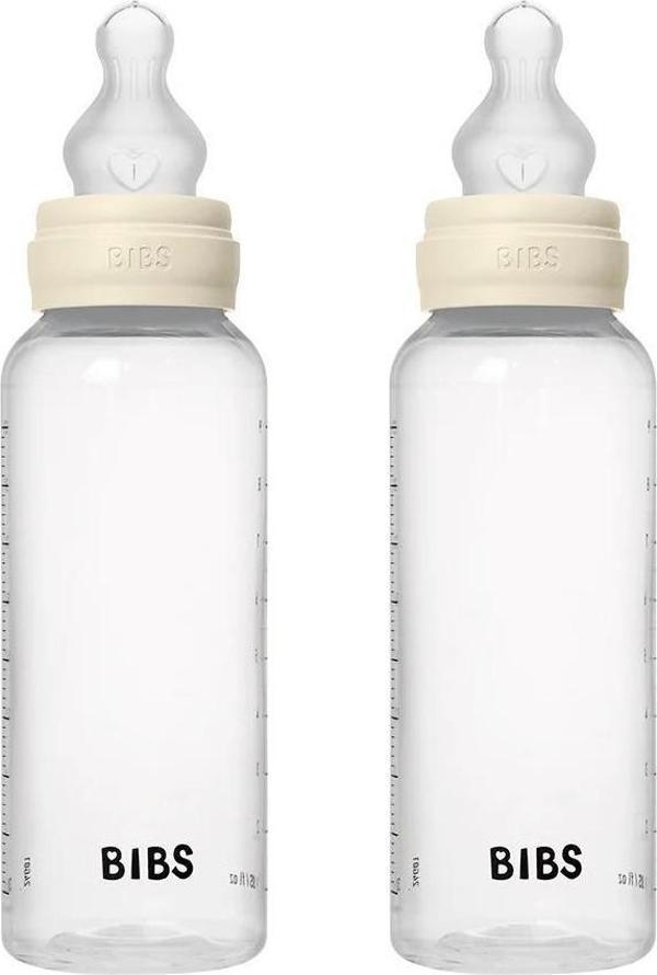 Bibs Baby PP Bott.Silikon İkili Biberon Ivory270ml - Image 1