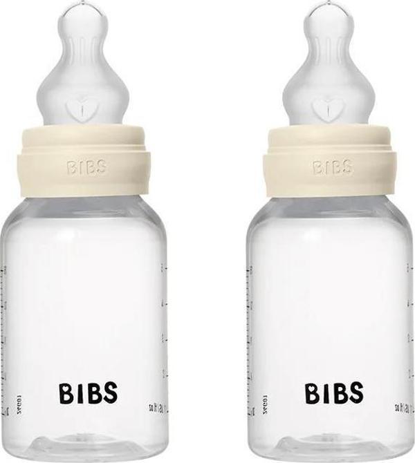 Bibs Baby PP Bott.Silikon İkili Biberon Ivory150ml - Image 1