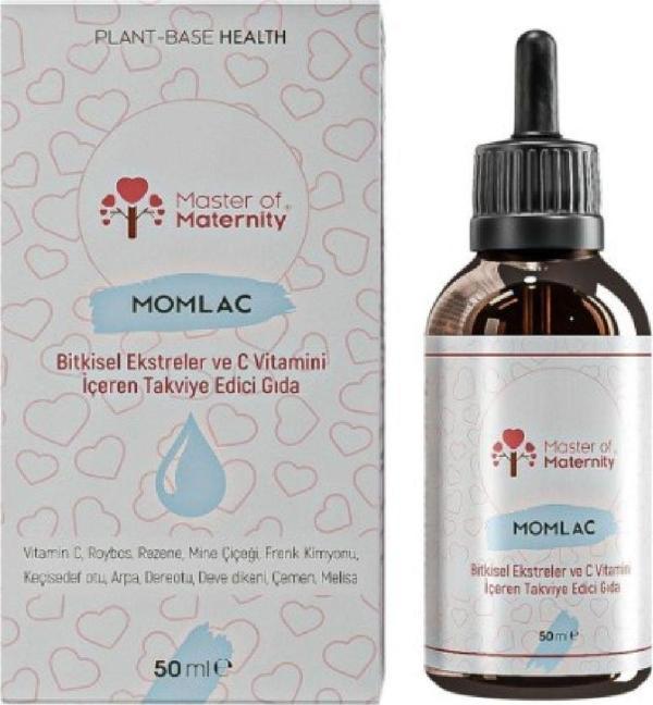 Master of Maternity Momlac Bitkisel Ekstreler ve C Vitamini İçeren Takviye Edici Gıda - 50 ml - Image 1