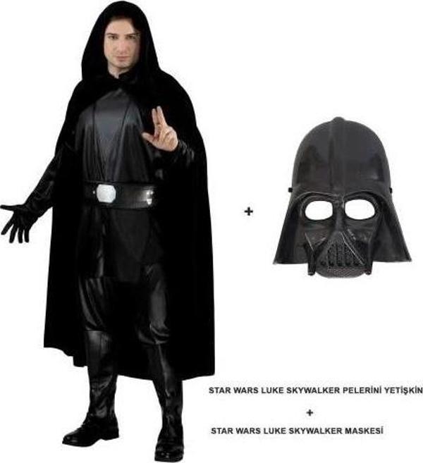 Star Wars Luke Skywalker Pelerini Yetişkin Ve Maskesi - Image 1