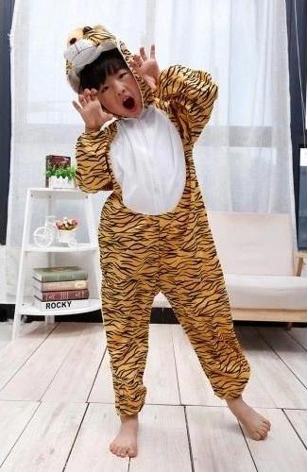Çocuk Kaplan Kostumu - Aslan Kostümü - Image 1