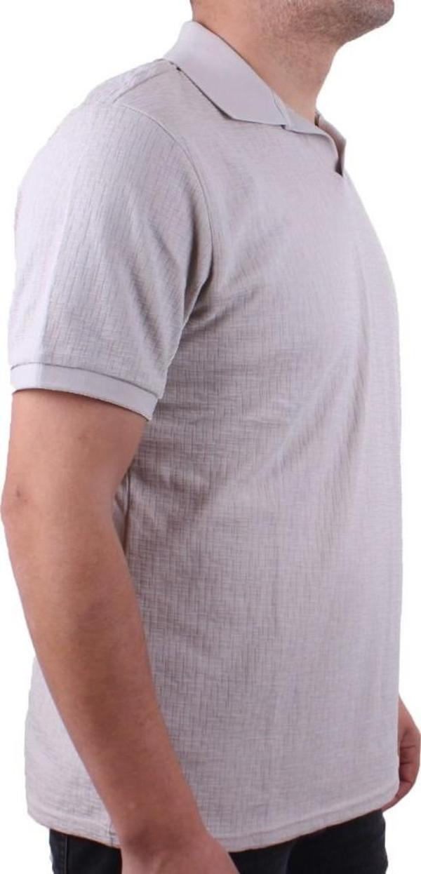 Twister 2288 Gri Günlük Kısa Kol Normal Kesim Pamuklu Polo Yaka Erkek Tişört - Image 1