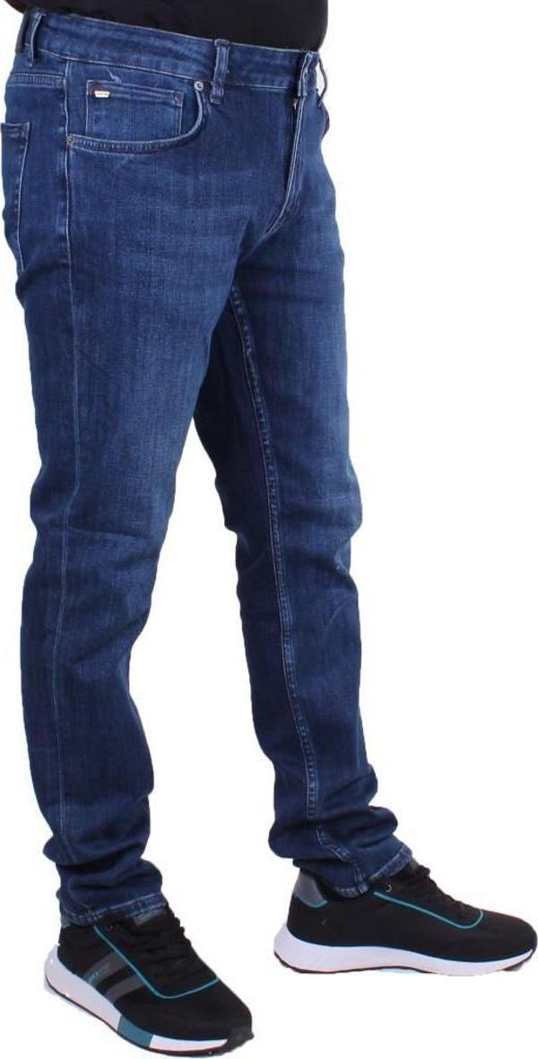 Twister Panama 767-02 Lacivert Düşük Bel Dar Paça Erkek Jeans Pantolon - Image 1