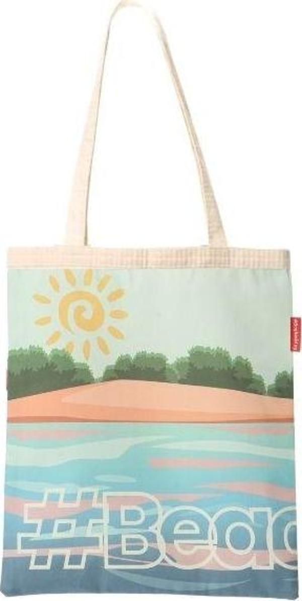 Baghashtag Beach Bag Baskılı Bez Çanta - Image 1