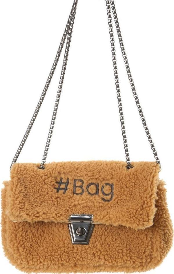 Baghashtag Krem Siyah Mini Peluş Çanta - Image 1