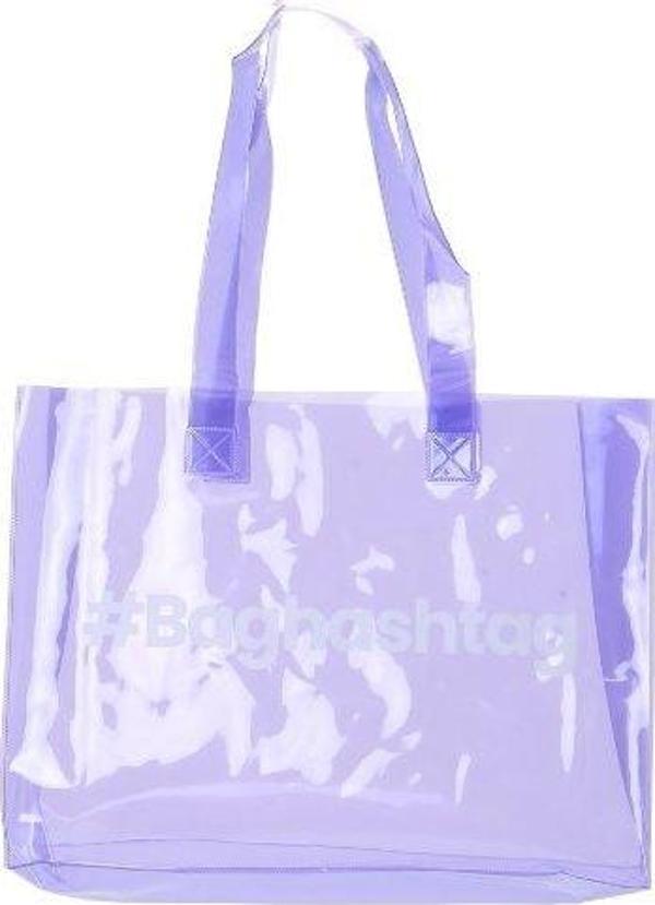 Baghashtag Lila Şeffaf Plaj Çantası - Image 1