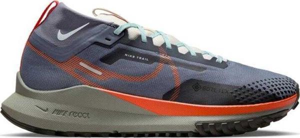 Nike React Pegasus Trail 4 GoreTex Su Geçirmez Nefes Alan Reflektörlü Yürüyüş Koşu Ayakkabısı Gri - Image 1