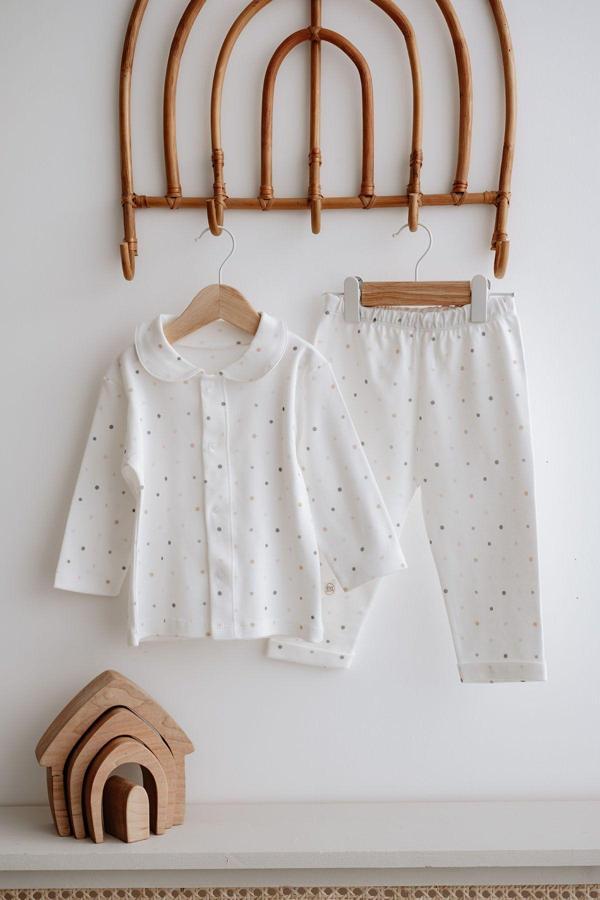 Tba Collection Pijama Takımı  | Green Dots Yeşil 2-3 Yaş - Image 1