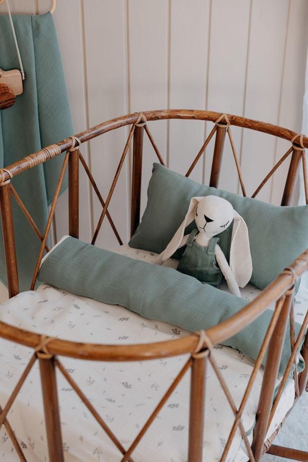 Tba Collection Anne Yanı Müslin Nevresim Takımı | Eucalyptus Çok Renkli 60x100 cm - Image 1