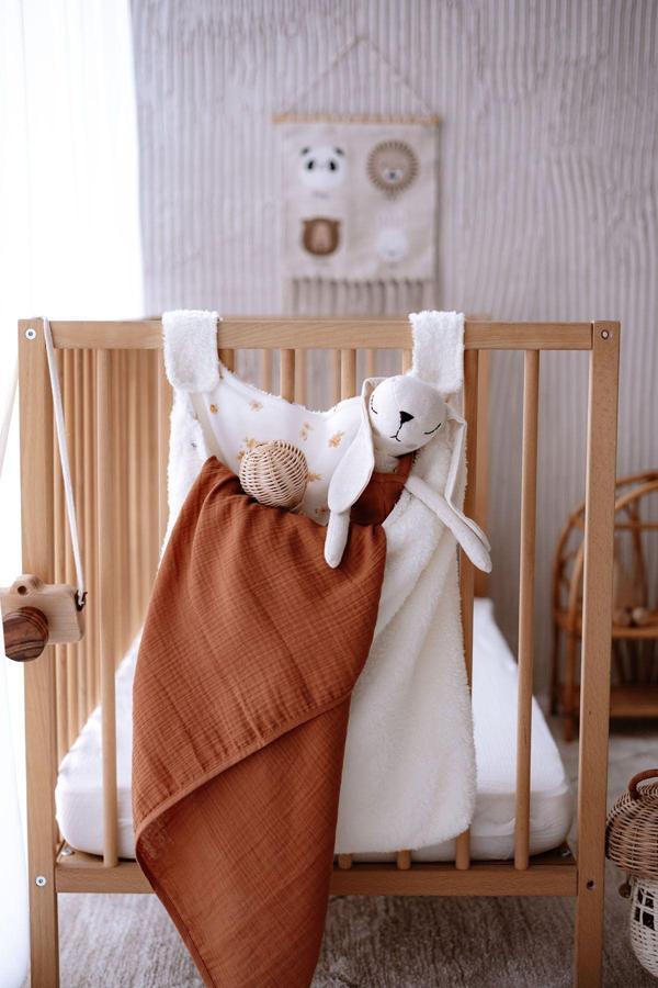 Tba Collection Beşik Yanı Düzenleyici Peluş Torba | Peachy Flowers - Image 1