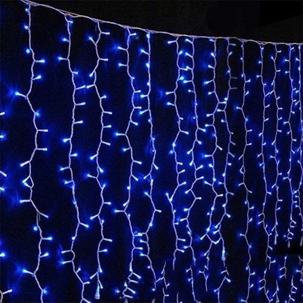 ACK MAVİ 2*2mt 400 LEDLİ AKAR PERDE - Image 1