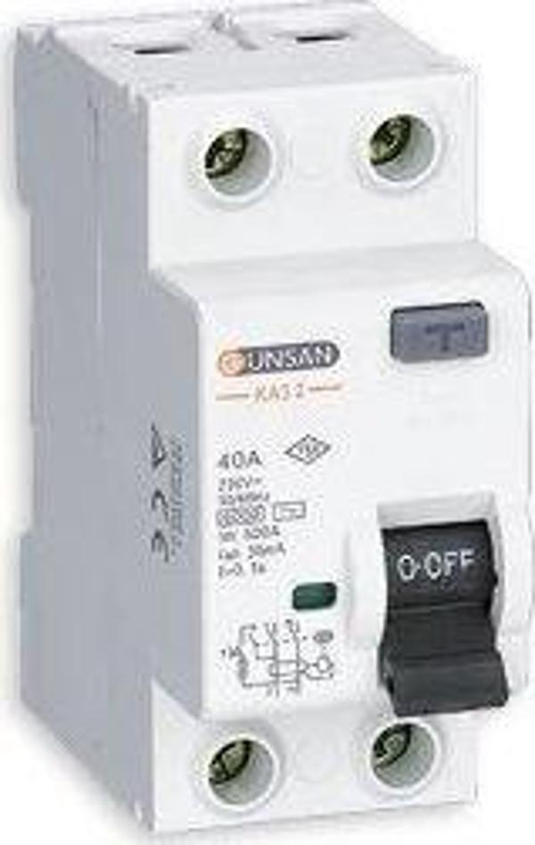 GÜNSAN VALTA  25A 300mA 2P 6kA  KAÇAK AKIM RÖLESİ - Image 1