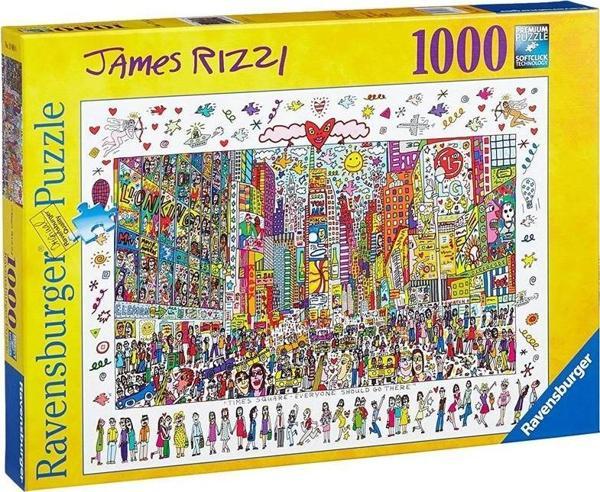 Ravensburger 1000 Parça Puzzle James Rizzi - Times Square 190690 - Image 1