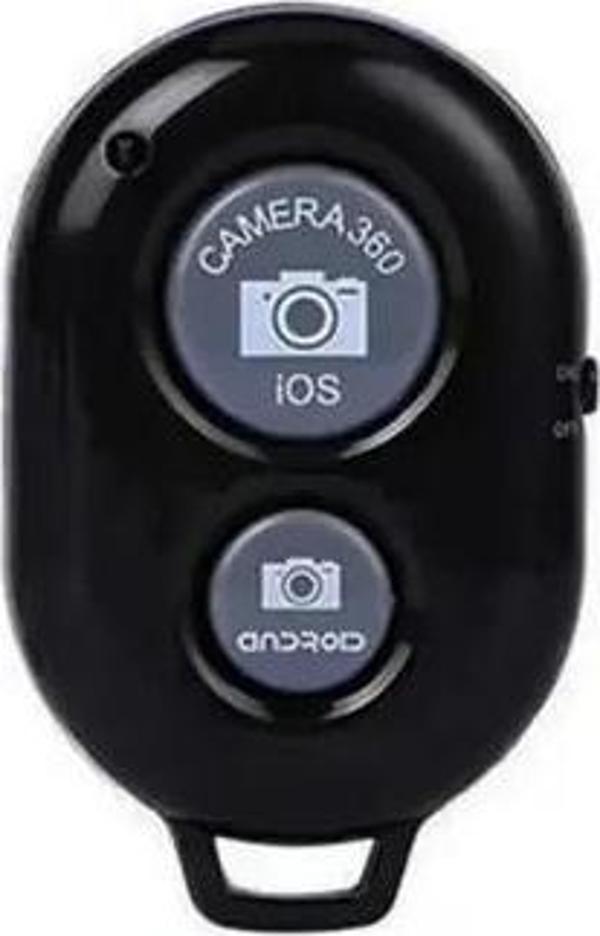 Bluetooth Uzaktan Kumanda, Pilli Tüm Telefonlara Uyumlu Kolay Video, Selfie Ve Fotoğraf Çekme Siyah - Image 1